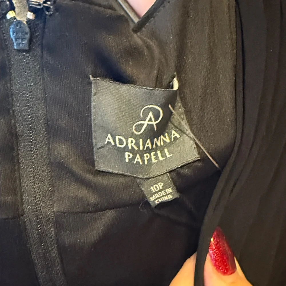 Elegant Black Sleeveless Dress by Adrianna Papell - Picture 7 of 9